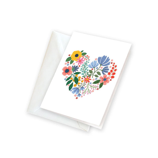 Gift Enclosures - Floral Heart