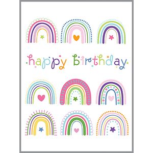 Gift Enclosures - Rainbows