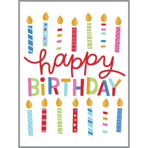 Gift Enclosures - Birthday Candles