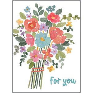 Gift Enclosures - Bouquet of Flowers