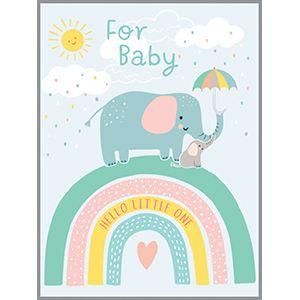 Gift Enclosures - Elephant on Rainbow