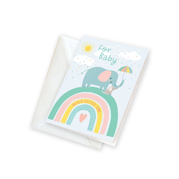 Gift Enclosures - Elephant on Rainbow