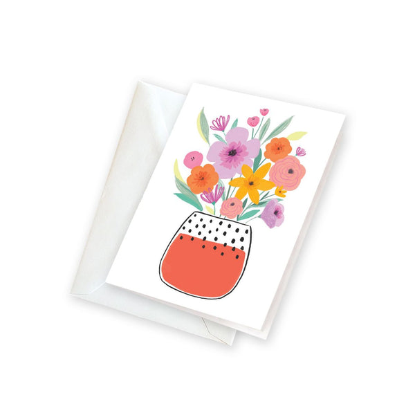 Gift Enclosures - Dotty Flower Vase