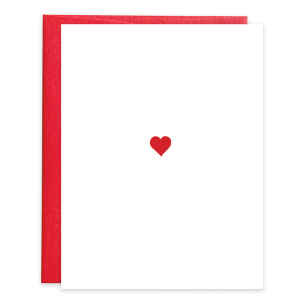 Love card - Red Heart