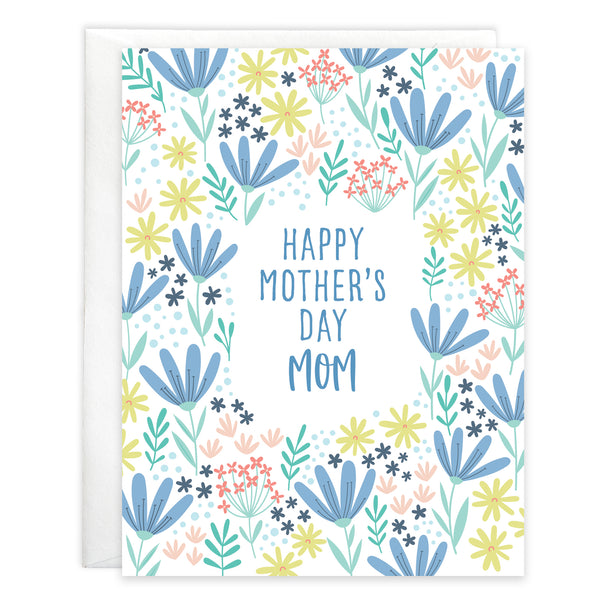 Mother's Day card - Blue Daisies