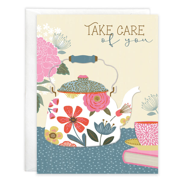 Get Well card  - Tea Pot