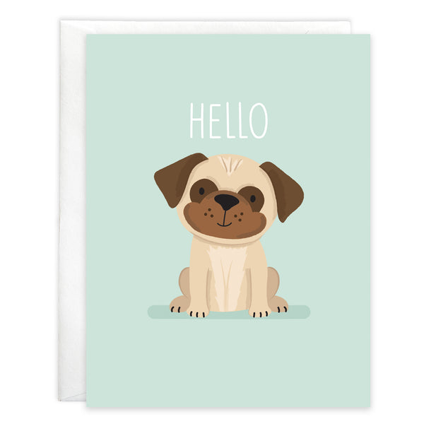 Thinking of You card - Hi Puppy