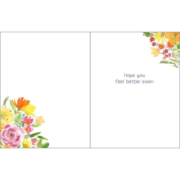 Get Well card  - Big Flower Bouquet, Gina B Designs