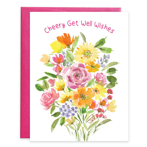 Get Well card  - Big Flower Bouquet