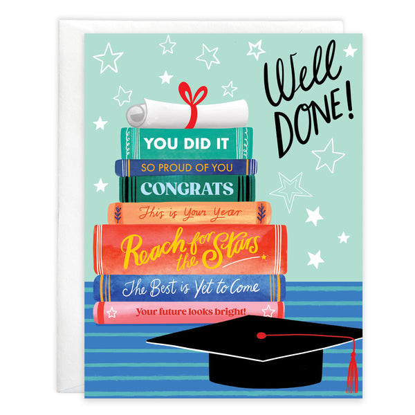 Graduation card - Happy Grad Books
