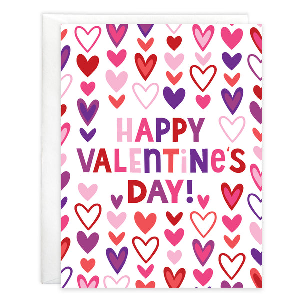 Valentine card - Lots of Hearts