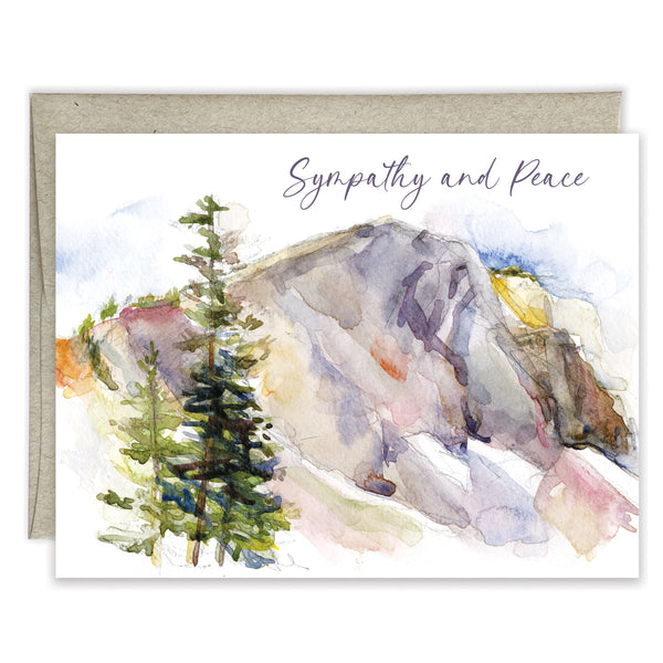Sympathy card  - Peace Mountain