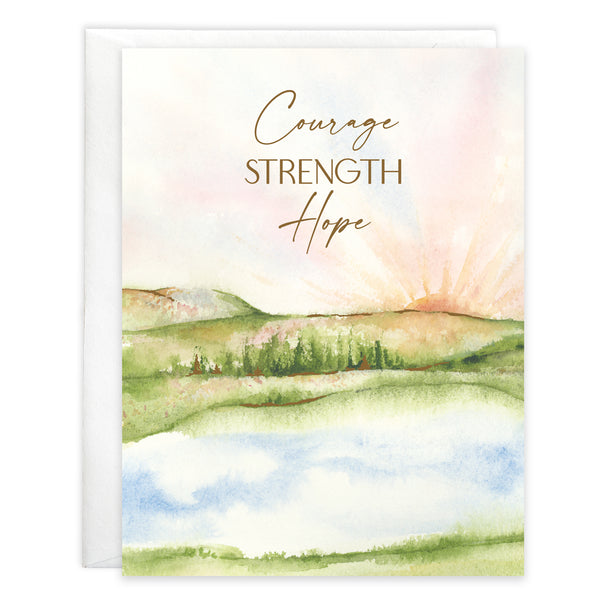 Thinking of You card - Sunrise Hope