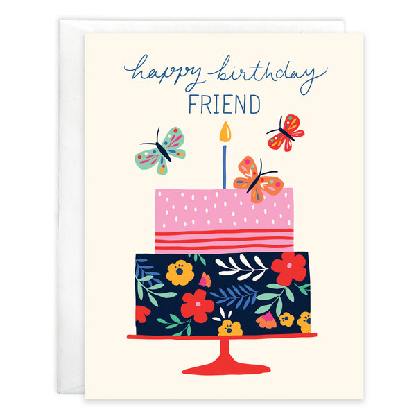 Birthday card  - Friend Cake