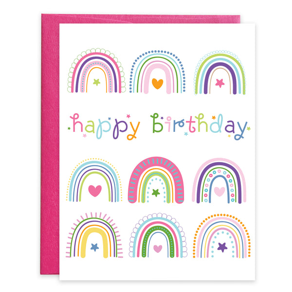 Birthday card  - Rainbows