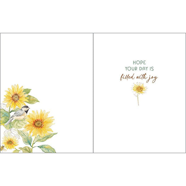 Birthday card  - Sunflowers/Bees, Gina B Designs