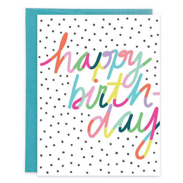 Birthday card  - Polka Dot Bday