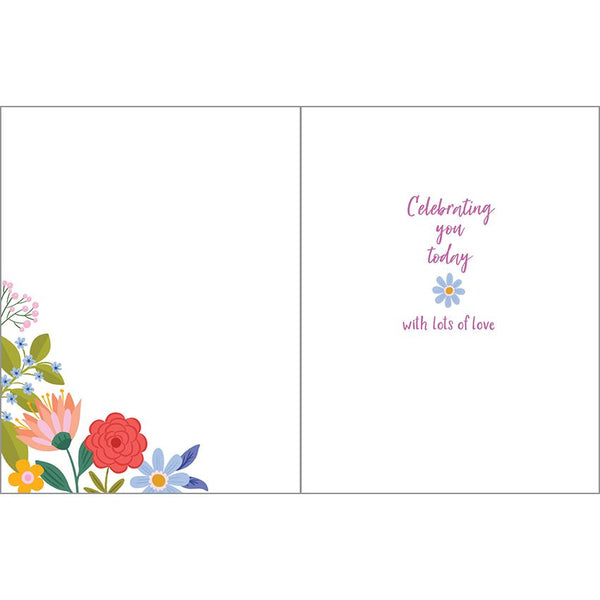 Mother's Day card - Happy Mom Flowers
