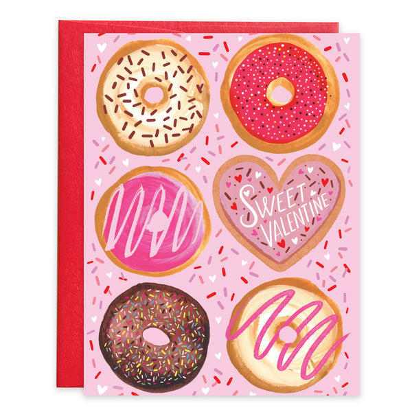 Valentine card - Donuts
