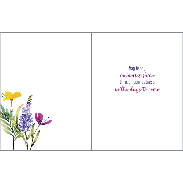 Sympathy card  - Memories Shine