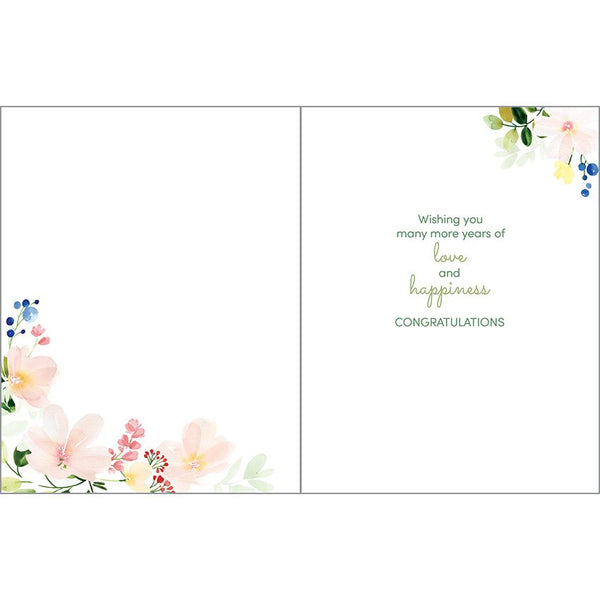 Anniversary card  (25th) - Anniversary Garden
