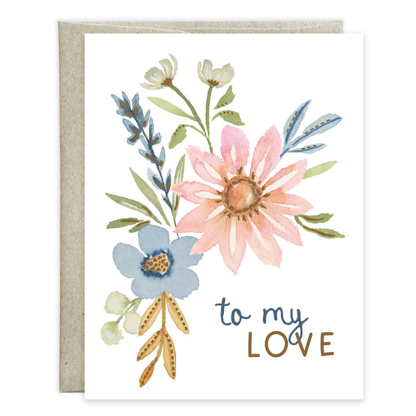 Anniversary card - Flowers For My Love