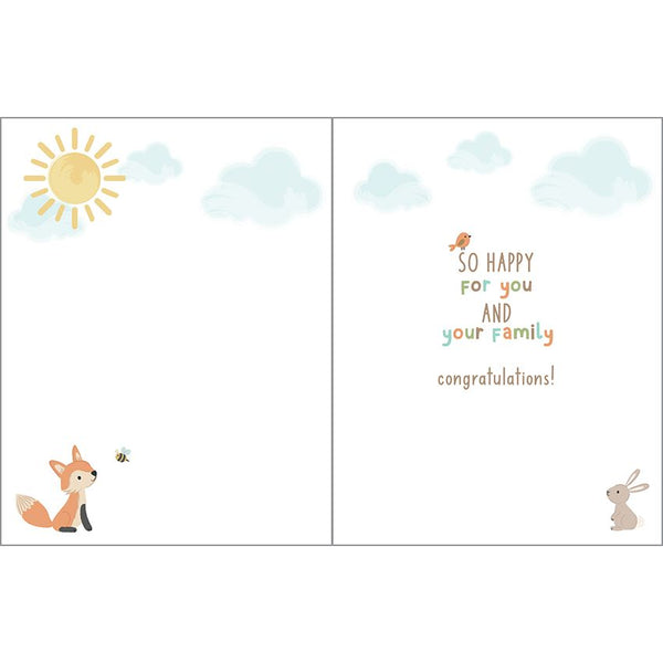 Baby card  - Forest Animal Tree