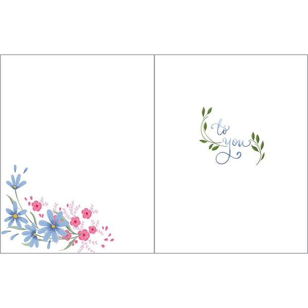 Birthday card  - Flowery