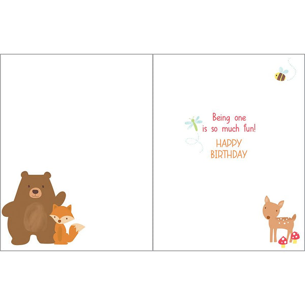 Birthday card  - First Birthday Forest