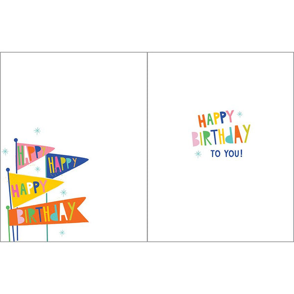 Birthday card  - Birthday Flags