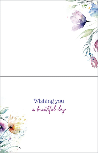 Birthday card  - Watercolor Blooms