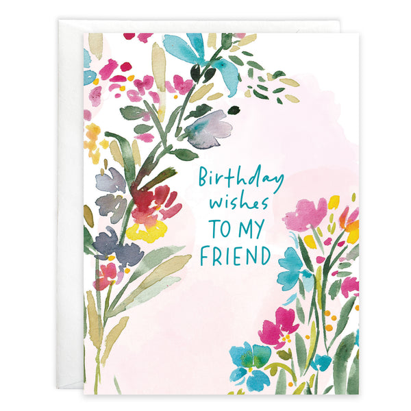 Birthday card  - Flower Corners
