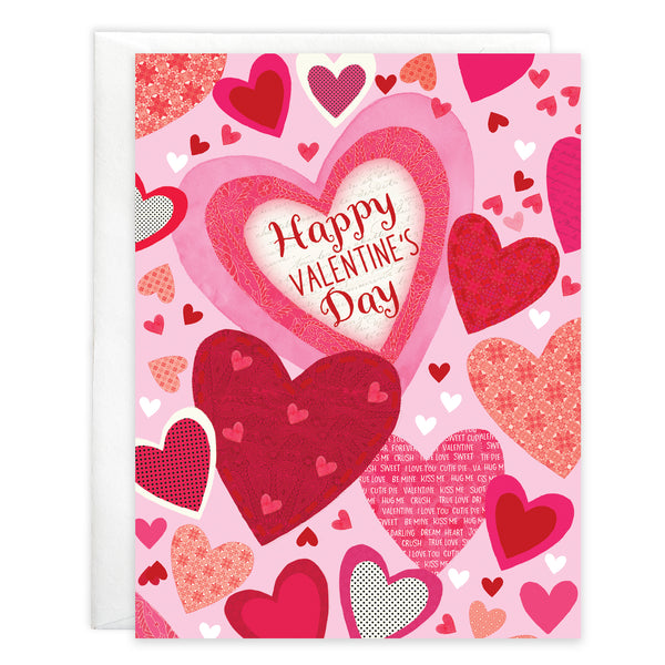 {with scripture} Valentine card - Pattern Hearts