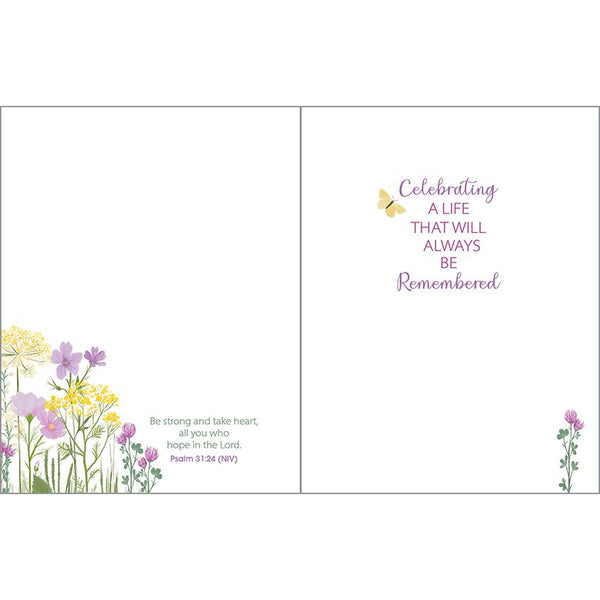 {with scripture} Sympathy Card - Calming Meadow