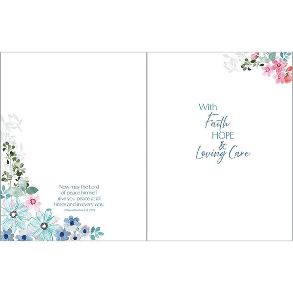 {with scripture} Thinking of You card - Hopeful Flowers