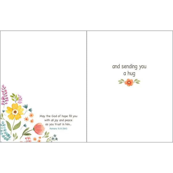 {with scripture} Thinking of You card - Ferns and Flowers
