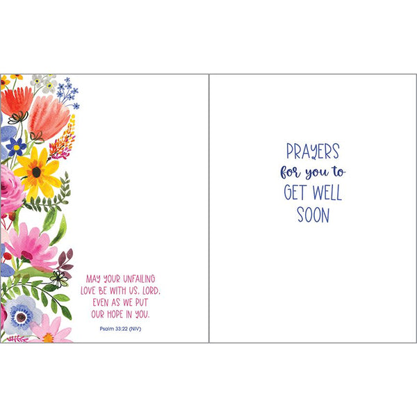 {with scripture} Get Well Card - Beautiful Flower Vase
