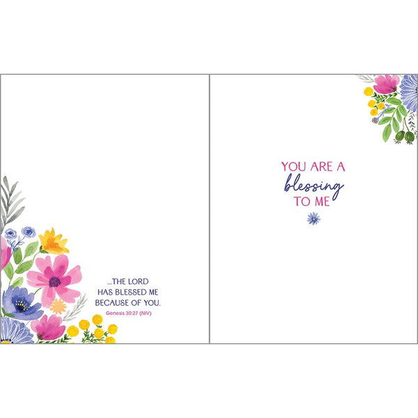 {with scripture} Birthday Card - Beautiful Friend Flowers