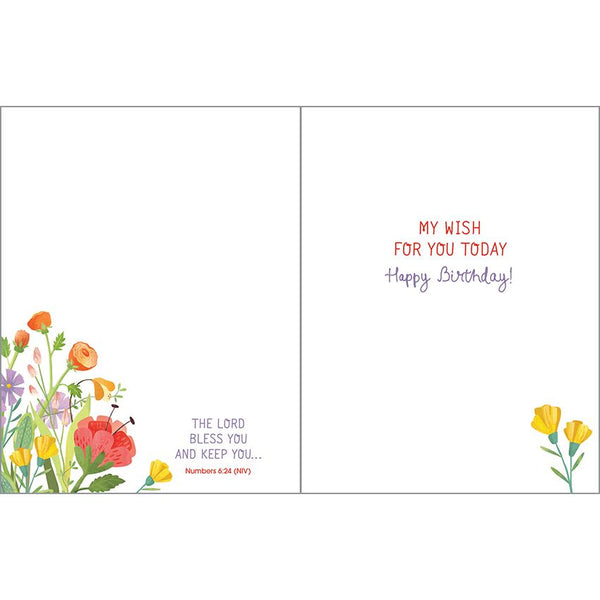 {with scripture} Birthday Card - Market Flowers