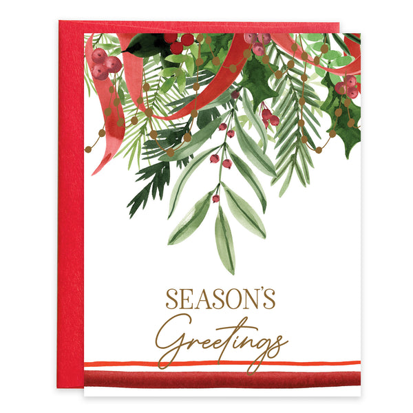 Christmas card - Evergreen Swag