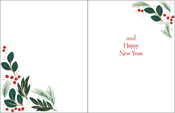 Christmas card - Botanical Greetings