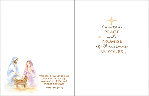 {with scripture} Christmas card - Holy Family