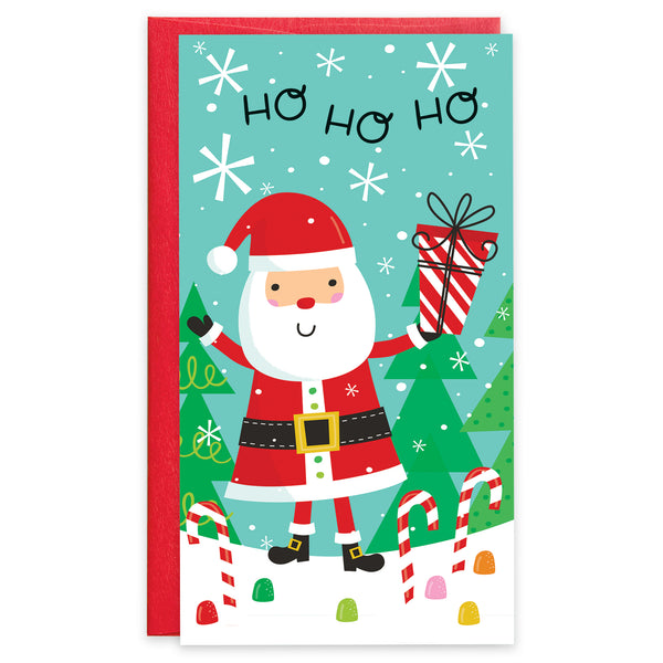Money/Gift Card - Candy Cane Santa