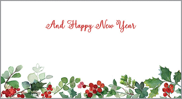 Money/Gift Card - Holiday Berries/Greens