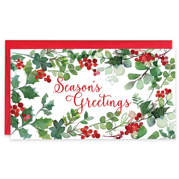 Money/Gift Card - Holiday Berries/Greens