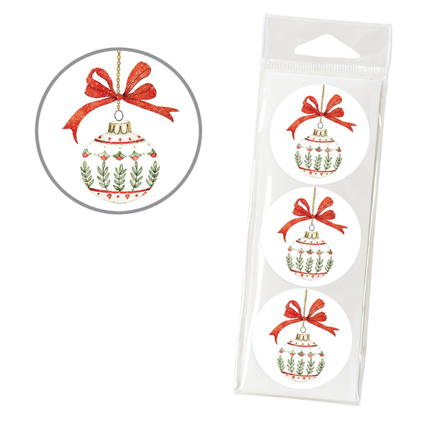 Holiday Envelope Seals - Joyful Ornament