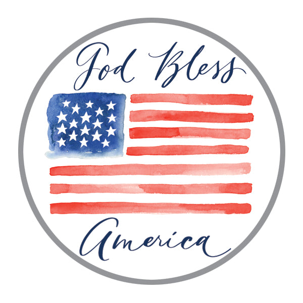 Envelope Seals - Watercolor American Flag
