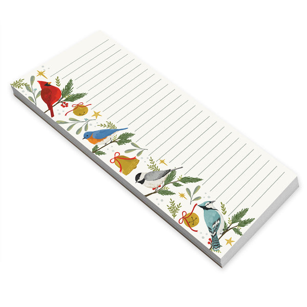 Holiday List Pad - Winter Birds