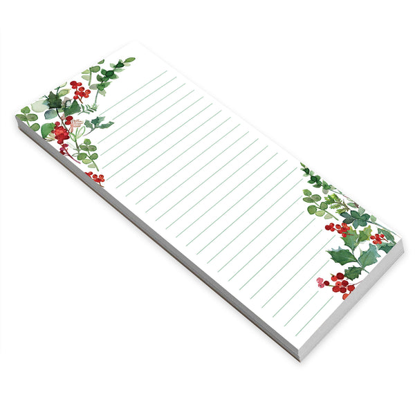 Holiday List Pad - Holiday Berries/Greens