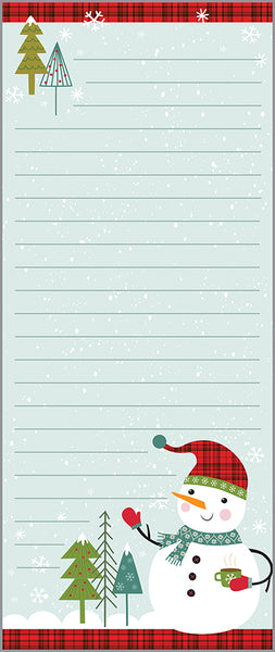 Holiday List Pad - Cozy Snowman